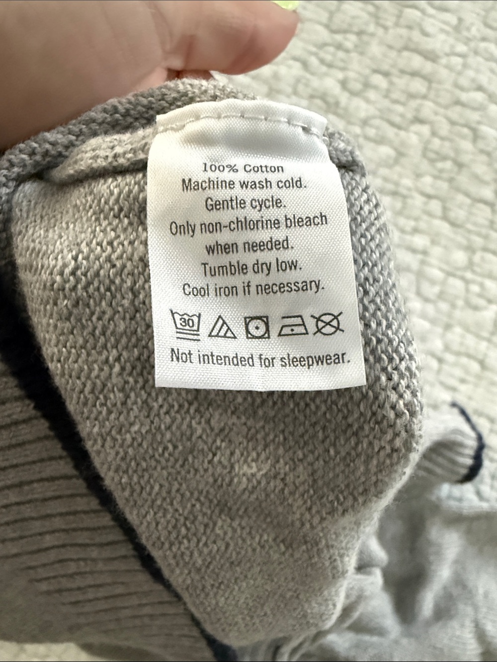 Janie & Jack Boys Grey Bulldog Crewneck Sweater - Picture 5 of 5